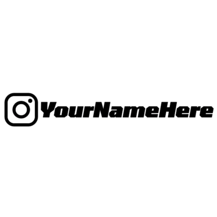 Custom Insta Handle