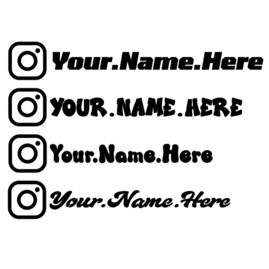 Custom Insta Handle
